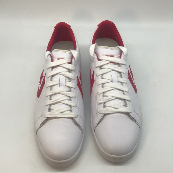 SOLD Converse Pro Leather Ox White Red Unisex - Picture 10 of 16